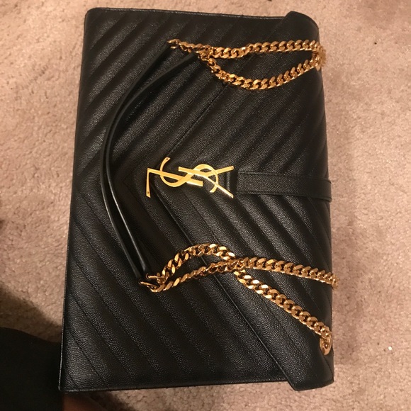 Yves Saint Laurent Handbags - YSL Large Envelope Chain Bag
